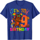 Unicorn Afro 9th Birthday Girl Natural Hair Afro American T-Shirt - T-Shirt | Royal