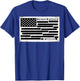 United States of America Document Censored File USA Flag T-Shirt - T-Shirt | Royal