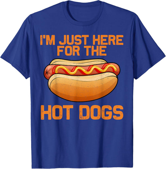 Funny Hot Dog Art Women Kids Hot Dog Stand Hot Dog T-Shirt - T-Shirt | Royal