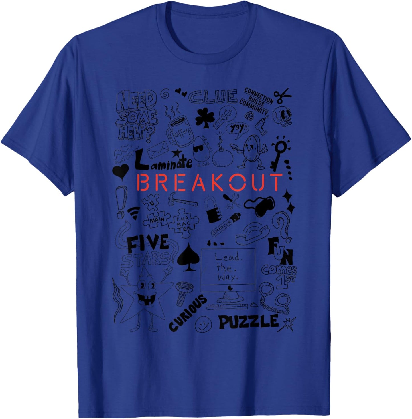 Breakout Insider Games T-Shirt - T-Shirt | Royal