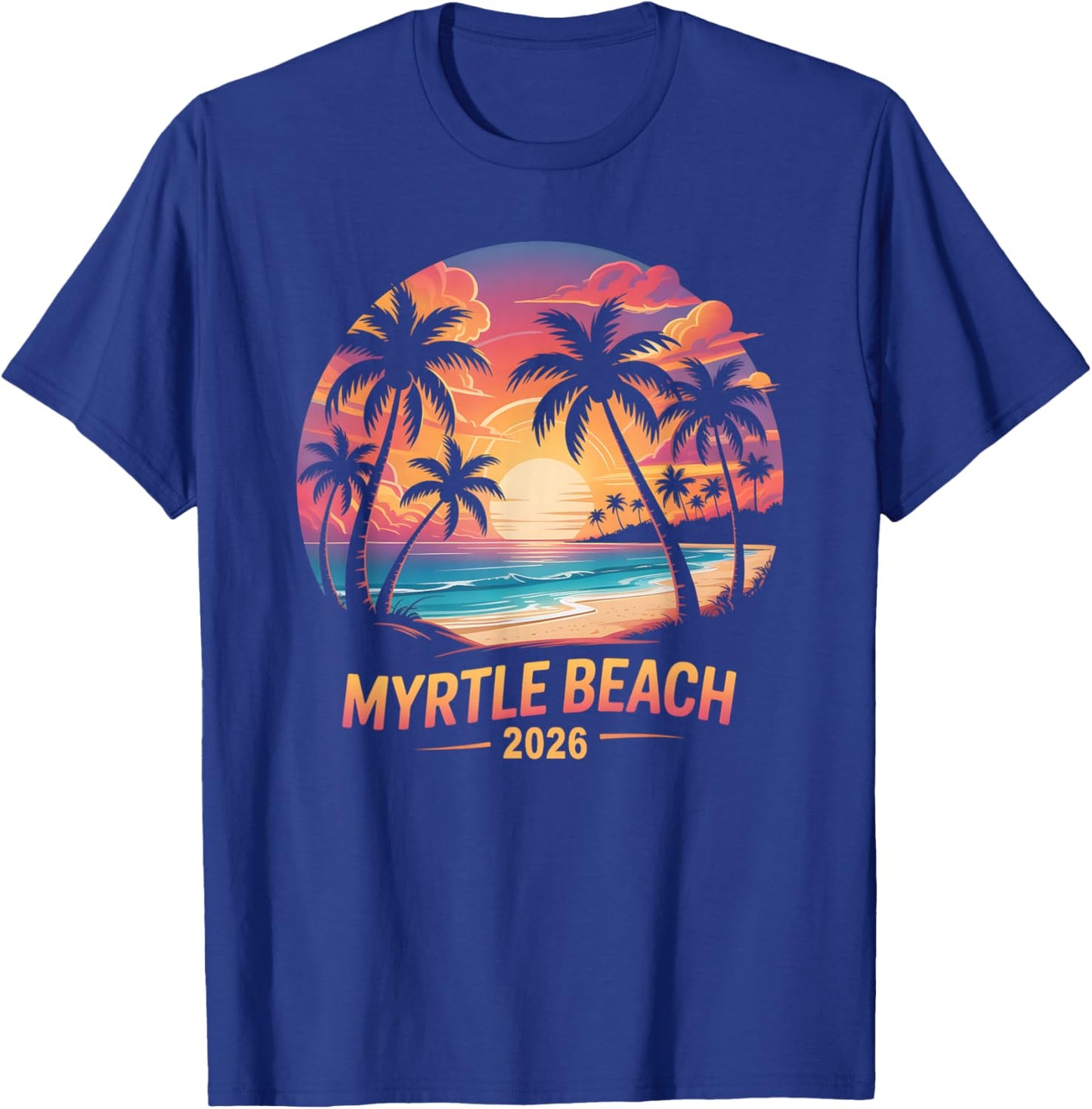 Kids Myrtle Beach 2026 Vacation Swimming Trip Mom Daughter T-Shirt - T-Shirt | Royal