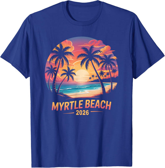 Kids Myrtle Beach 2026 Vacation Swimming Trip Mom Daughter T-Shirt - T-Shirt | Royal