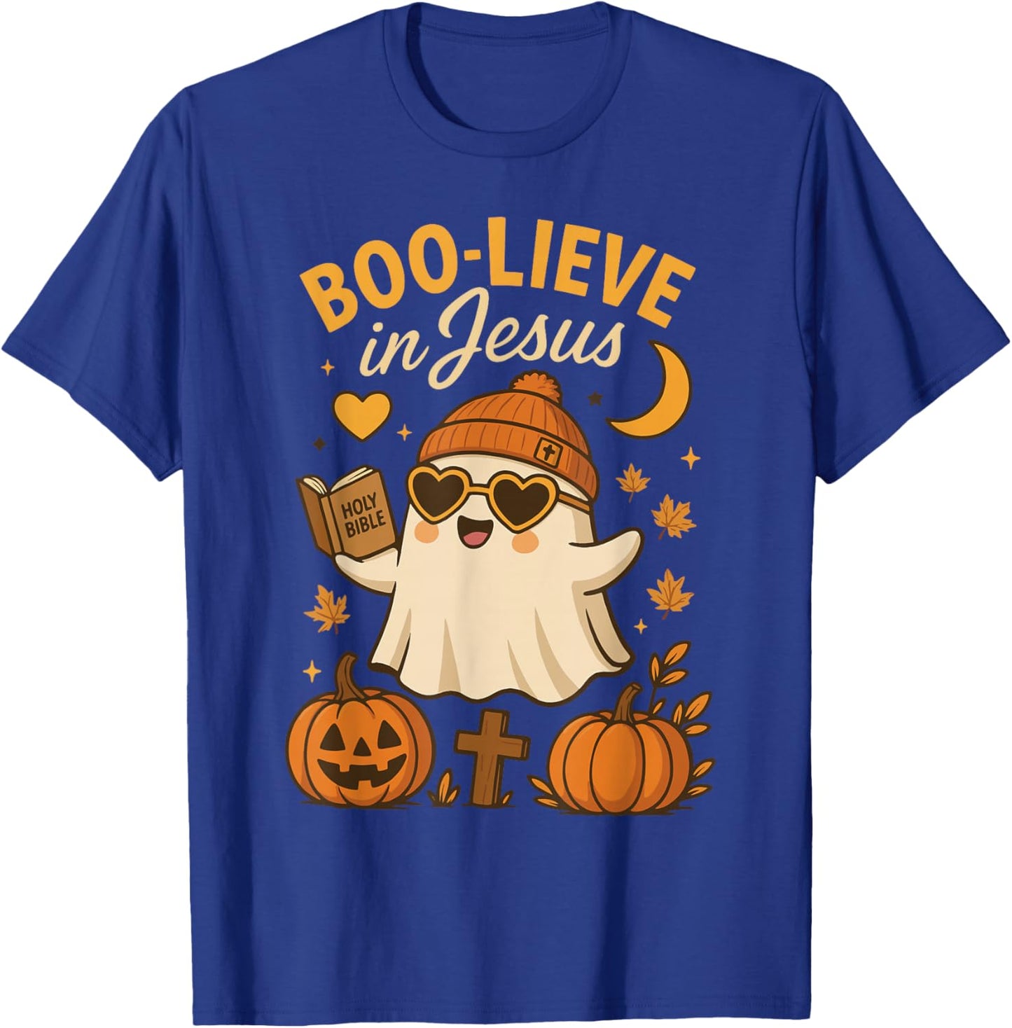 Boo-Lieve in Jesus T-Shirt - T-Shirt | Royal