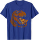 T Rex Eating Pepperoni Pizza Funny Tyrannosaurus Dinosaur T-Shirt - T-Shirt | Royal