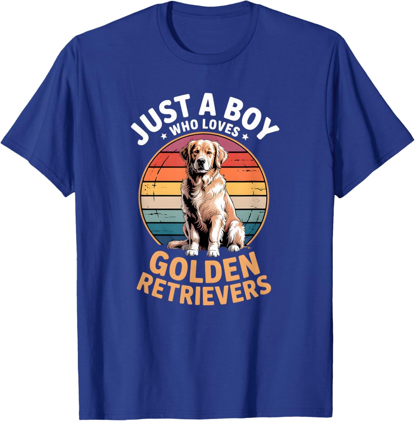 Boys Golden Retriever T-Shirt - T-Shirt | Royal