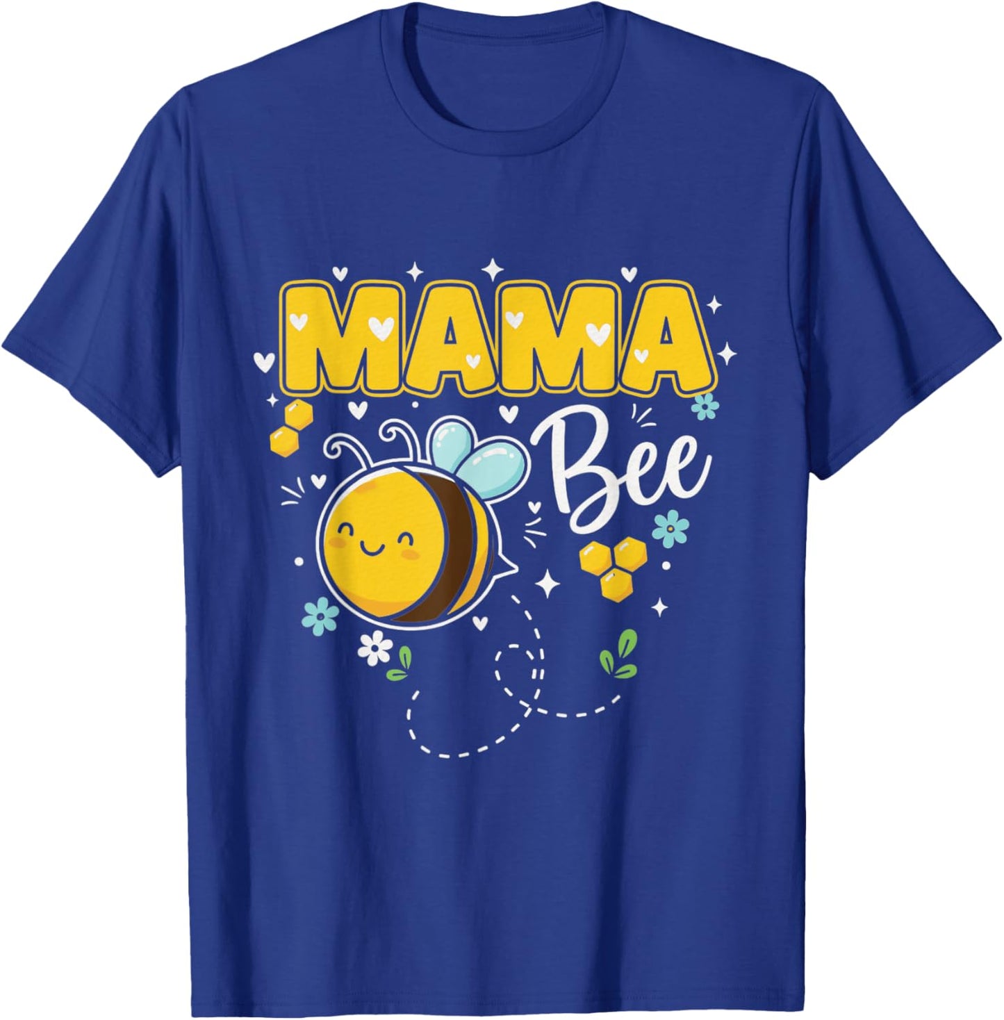 Mama Bee Cute Beekeeping Birthday Party Matching Family T-Shirt - T-Shirt | Royal