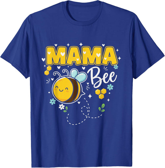 Mama Bee Cute Beekeeping Birthday Party Matching Family T-Shirt - T-Shirt | Royal