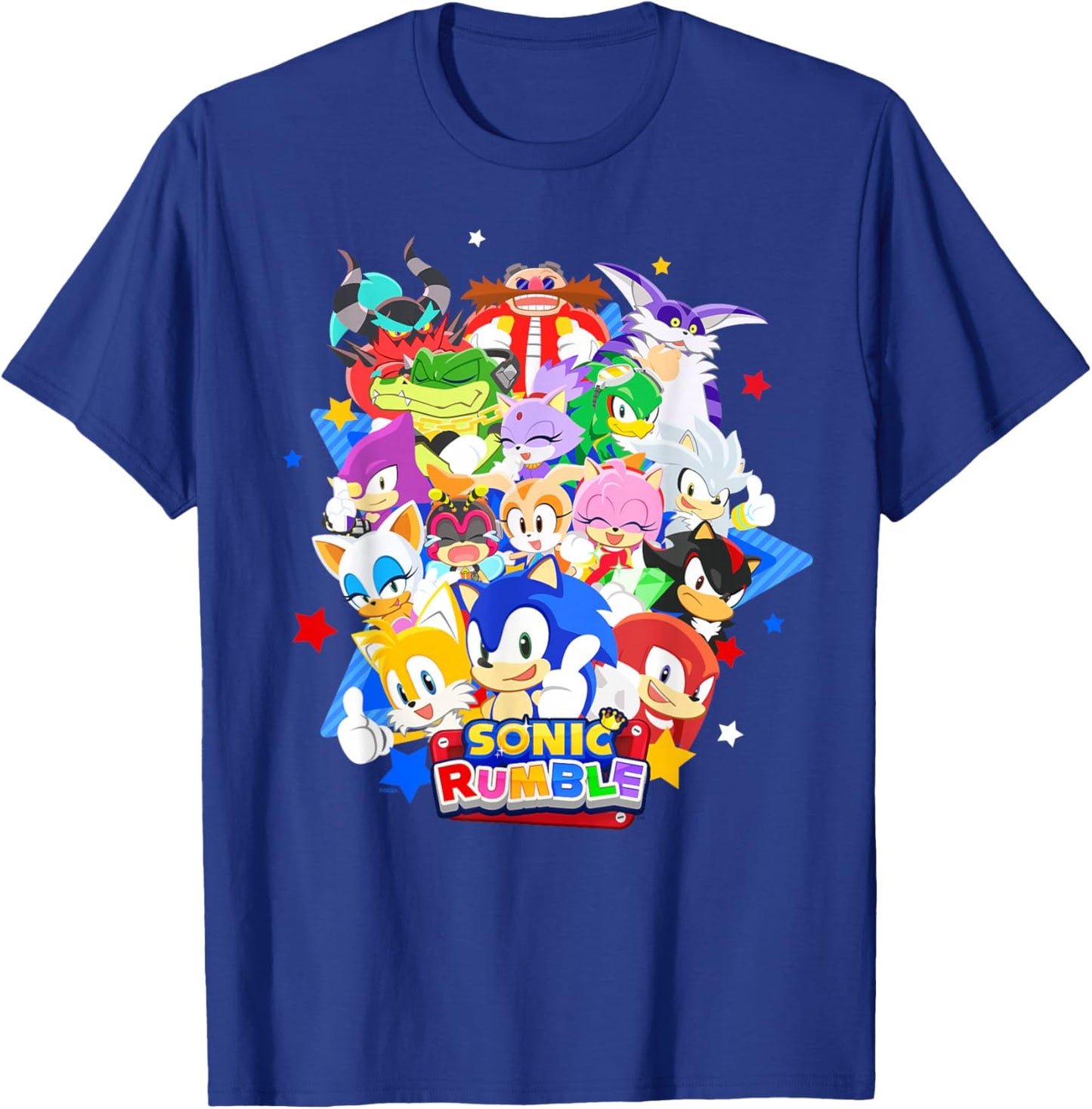 Sonic Rumble - Roll Call Group T-Shirt - T-Shirt | Royal