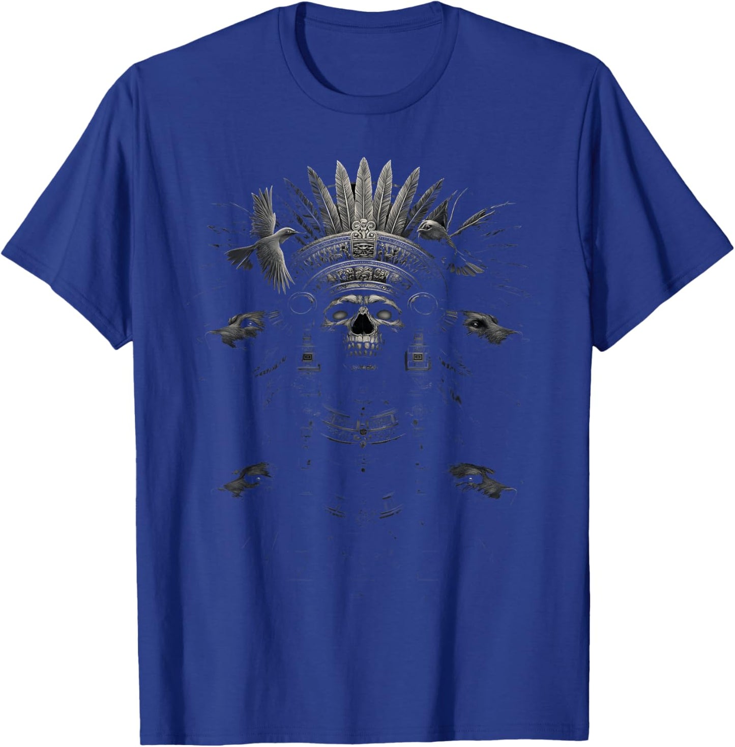 Aztec God Maya Mexican Toltec Inca Mayan Indigenous Azteca T-Shirt - T-Shirt | Royal