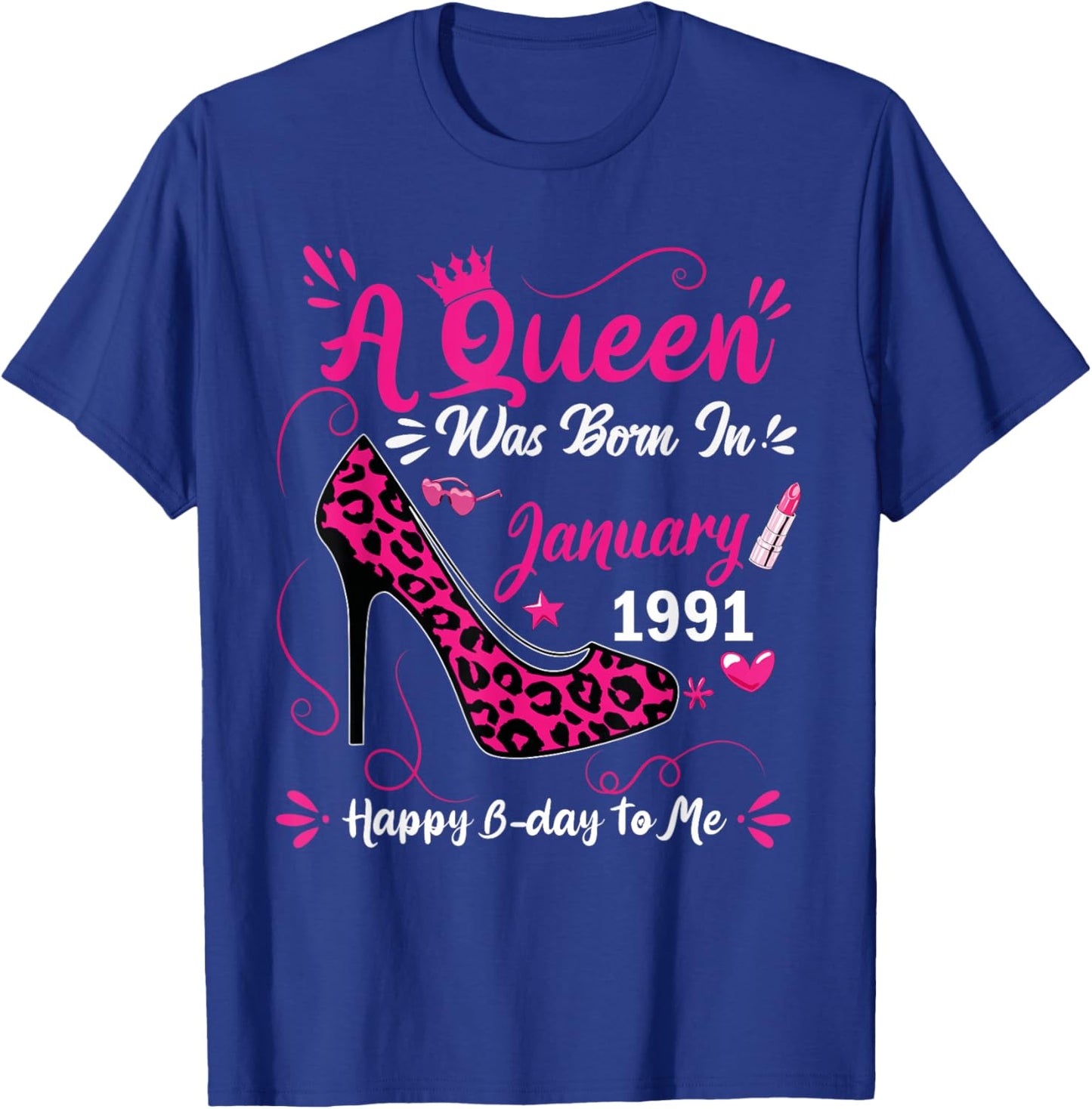 35th Birthday Legends were Born in January 1991 T-Shirt - T-Shirt | Royal