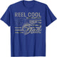 Reel Cool Dad Camo American Flag Bass Fishing T-Shirt - T-Shirt | Royal