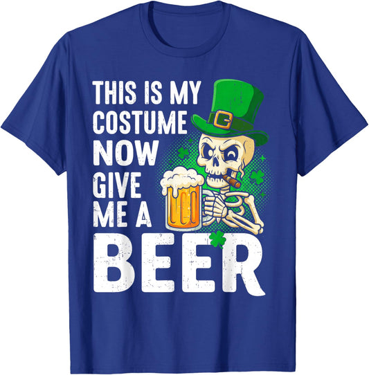 This is My Costume Give Me A Beer Shirt St Patrick's Day Men T-Shirt - T-Shirt | Royal