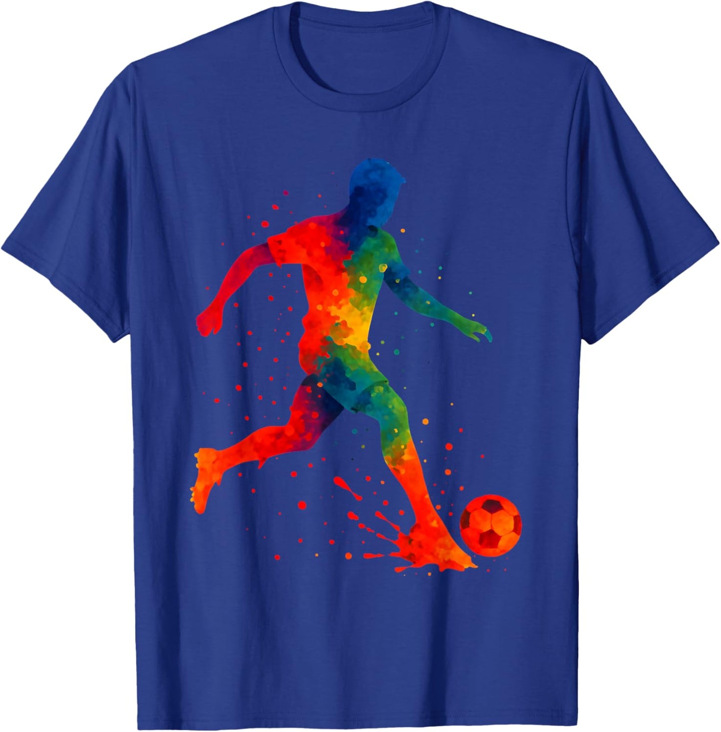 Soccer Lover Player Design T-Shirt - T-Shirt | Royal