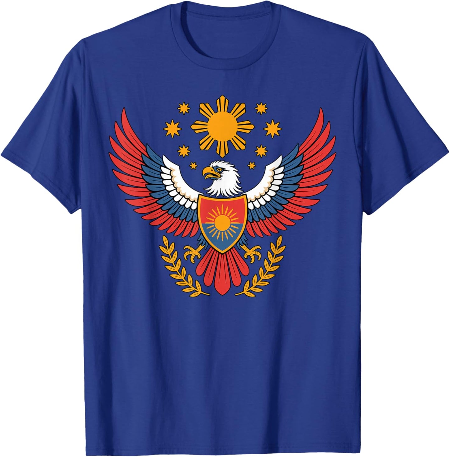 Philippines Eagle Emblem Filipino Pride T-Shirt - T-Shirt | Royal