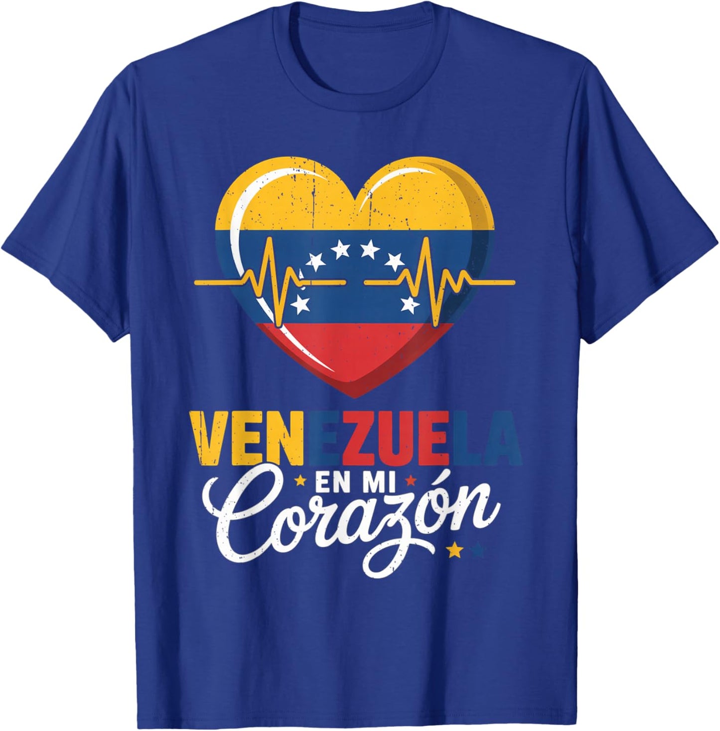Venezuela En Mi Corazon Libre Patriotic Freedom Latin T-Shirt - T-Shirt | Royal