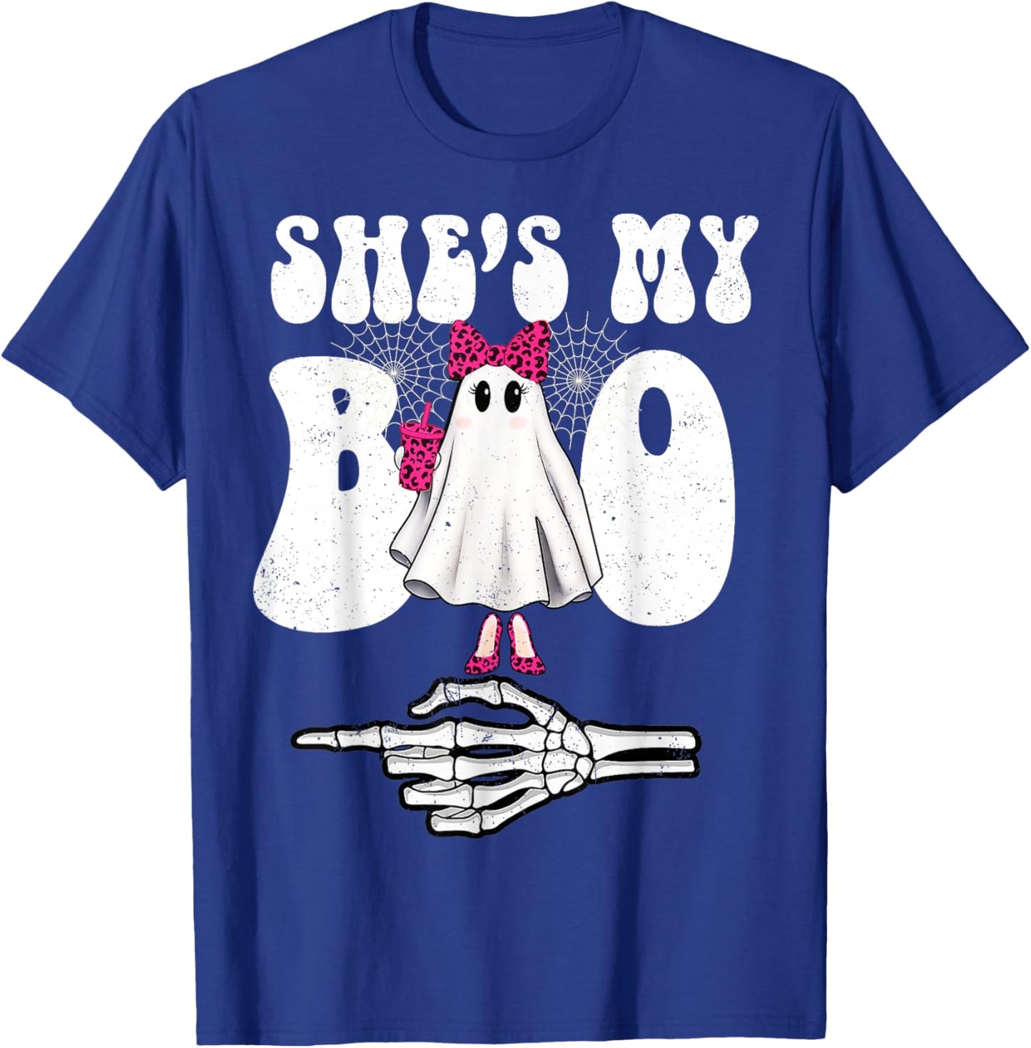 Shes My Couple Matching Halloween Costumes Boo T-Shirt - T-Shirt | Royal