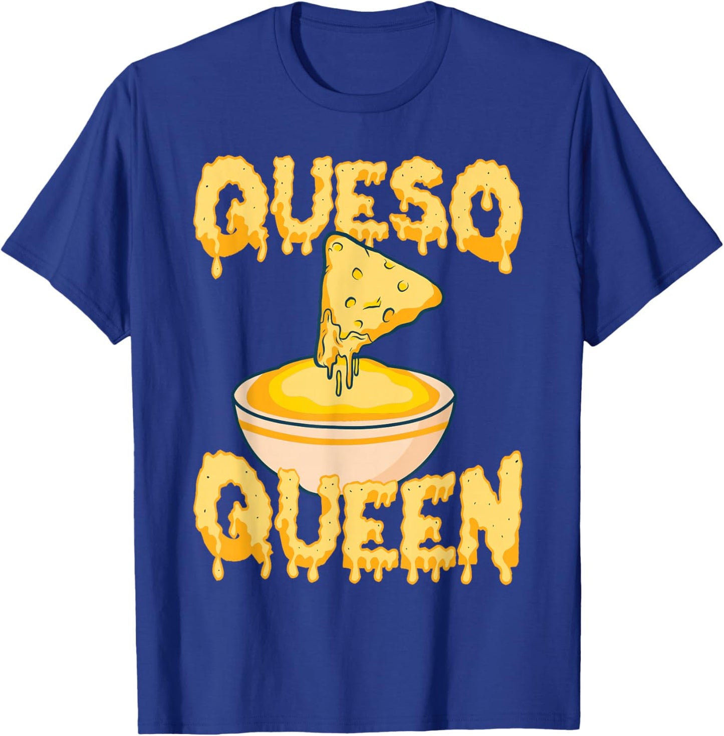 Funny Queso Design Girls Kids Cheese Queso Lover T-Shirt - T-Shirt | Royal