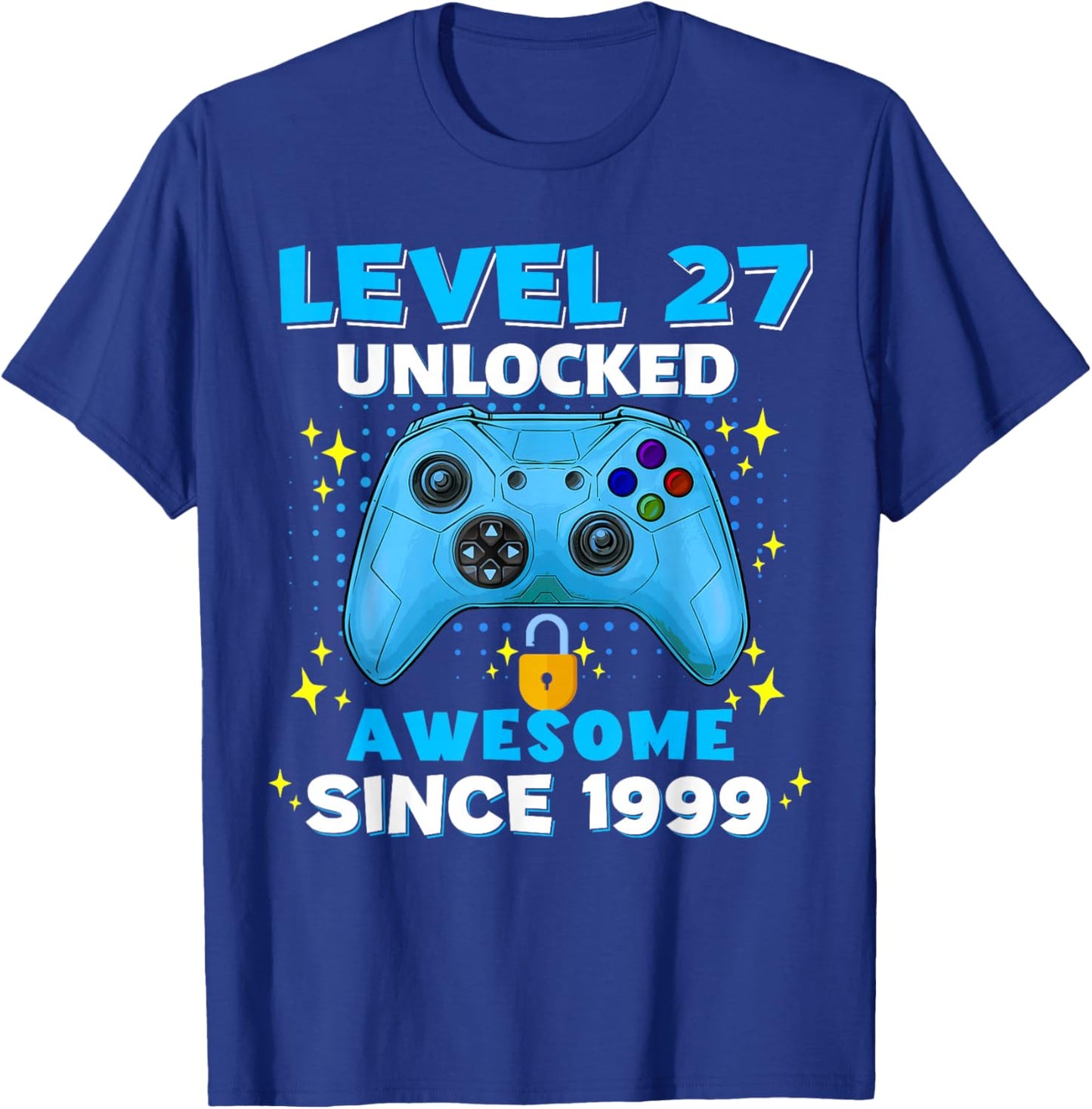27th Birthday 27 Years Birthday Gifts T-Shirt - T-Shirt | Royal