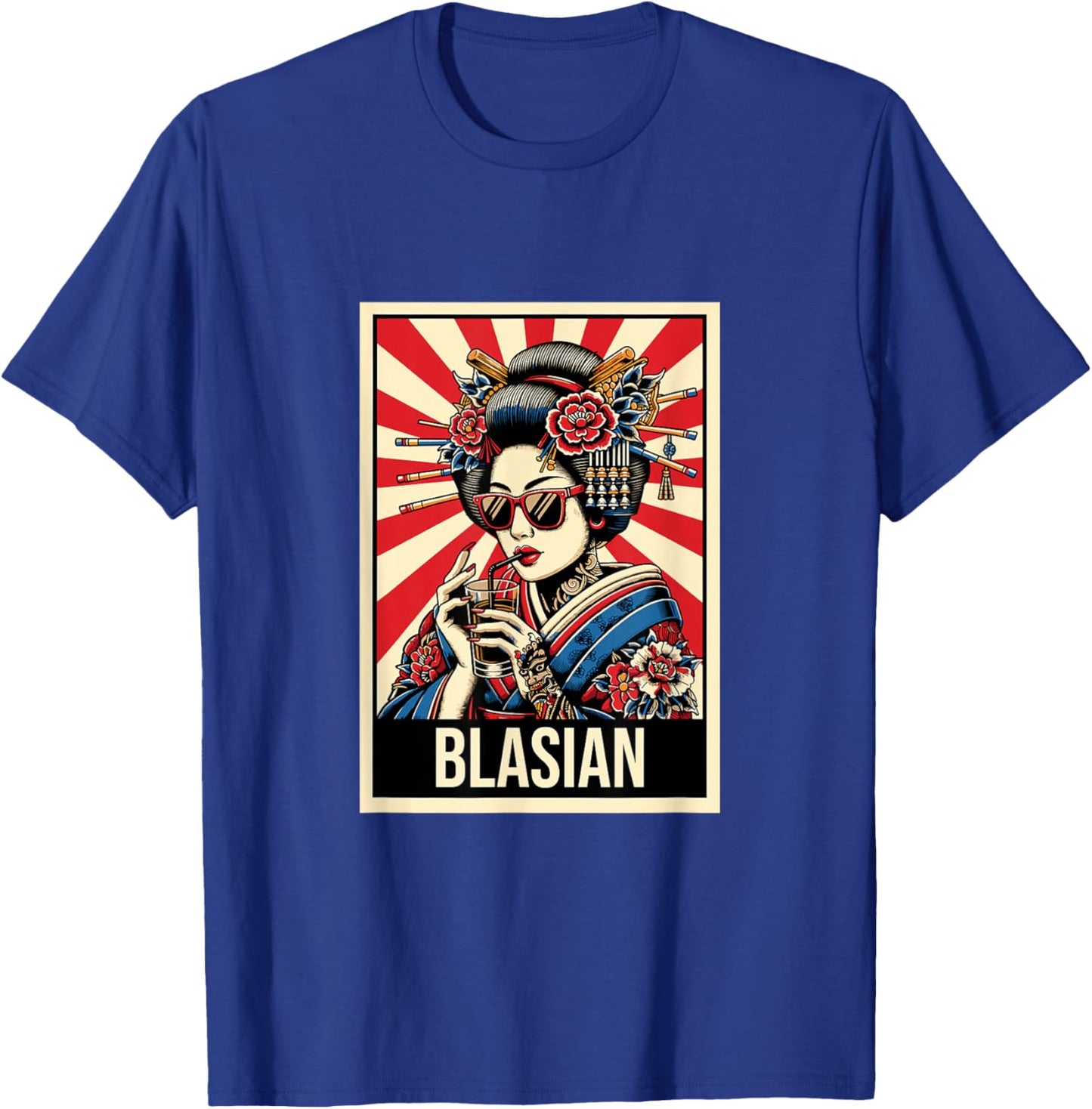 Blasian - Biracial and Proud African American Asian Roots T-Shirt - T-Shirt | Royal