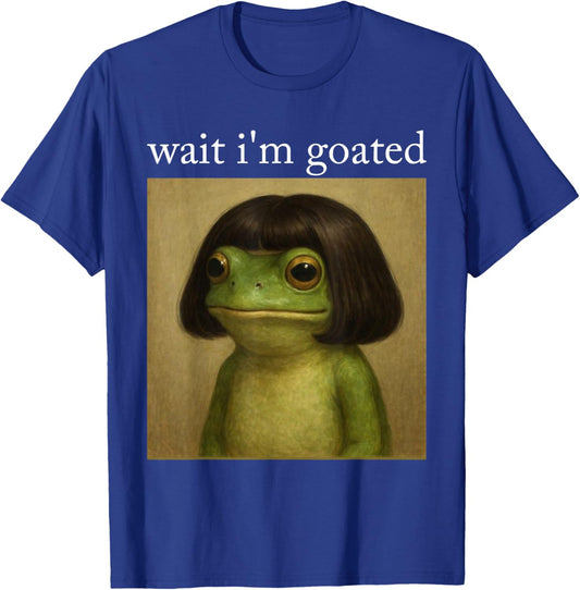 Funny Frog Bob Haircut Meme Frog Wig Men Women Kids T-Shirt - T-Shirt | Royal