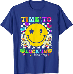 Time to Lock in Test Day State Testing You Got This Teacher T-Shirt - T-Shirt | Royal