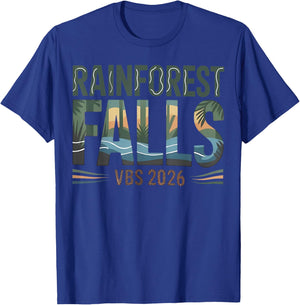 Rainforest Falls VBS 2026 Stamp Exploring The Nature of God T-Shirt - T-Shirt | Royal