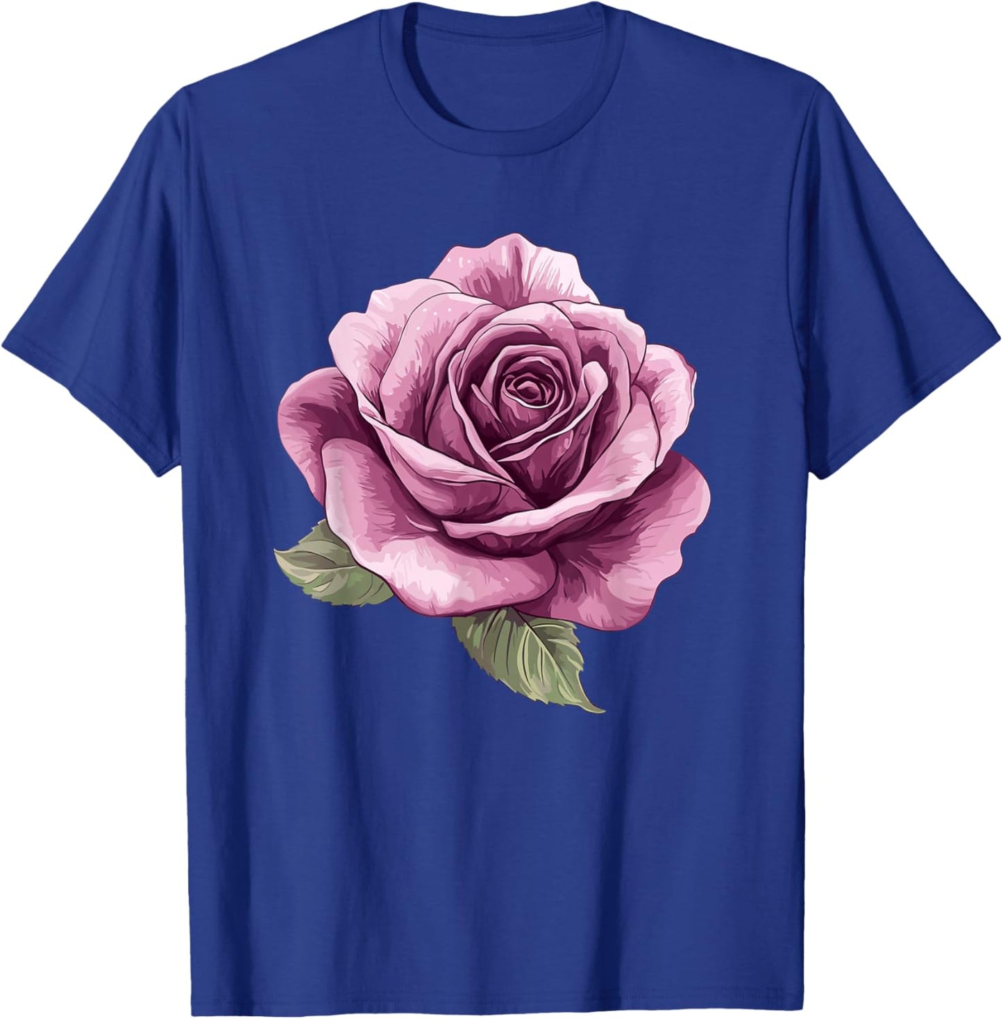 Vintage Pink Rose Flower Romantic Botanical Art T-Shirt - T-Shirt | Royal