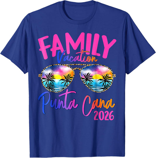 Family Vacation Punta Cana 2026 Matching Holiday Summer T-Shirt - T-Shirt | Royal