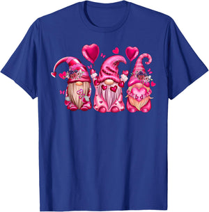 Valentine's Shirt for Cute Gnomes Love Heart T-Shirt - T-Shirt | Royal