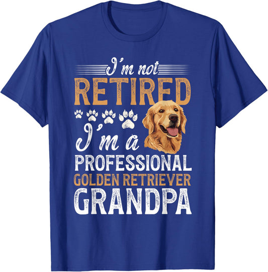 Professional Golden Retriever Grandpa Golden Grandpa T-Shirt - T-Shirt | Royal