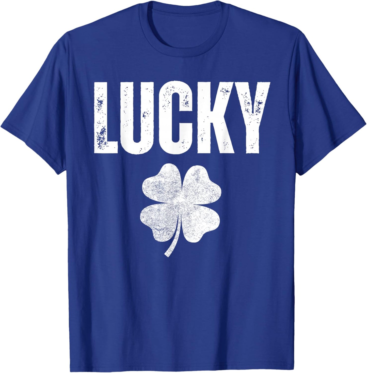 Lucky Shamrock and Lucky Fucker Shamrock T-Shirt - T-Shirt | Royal