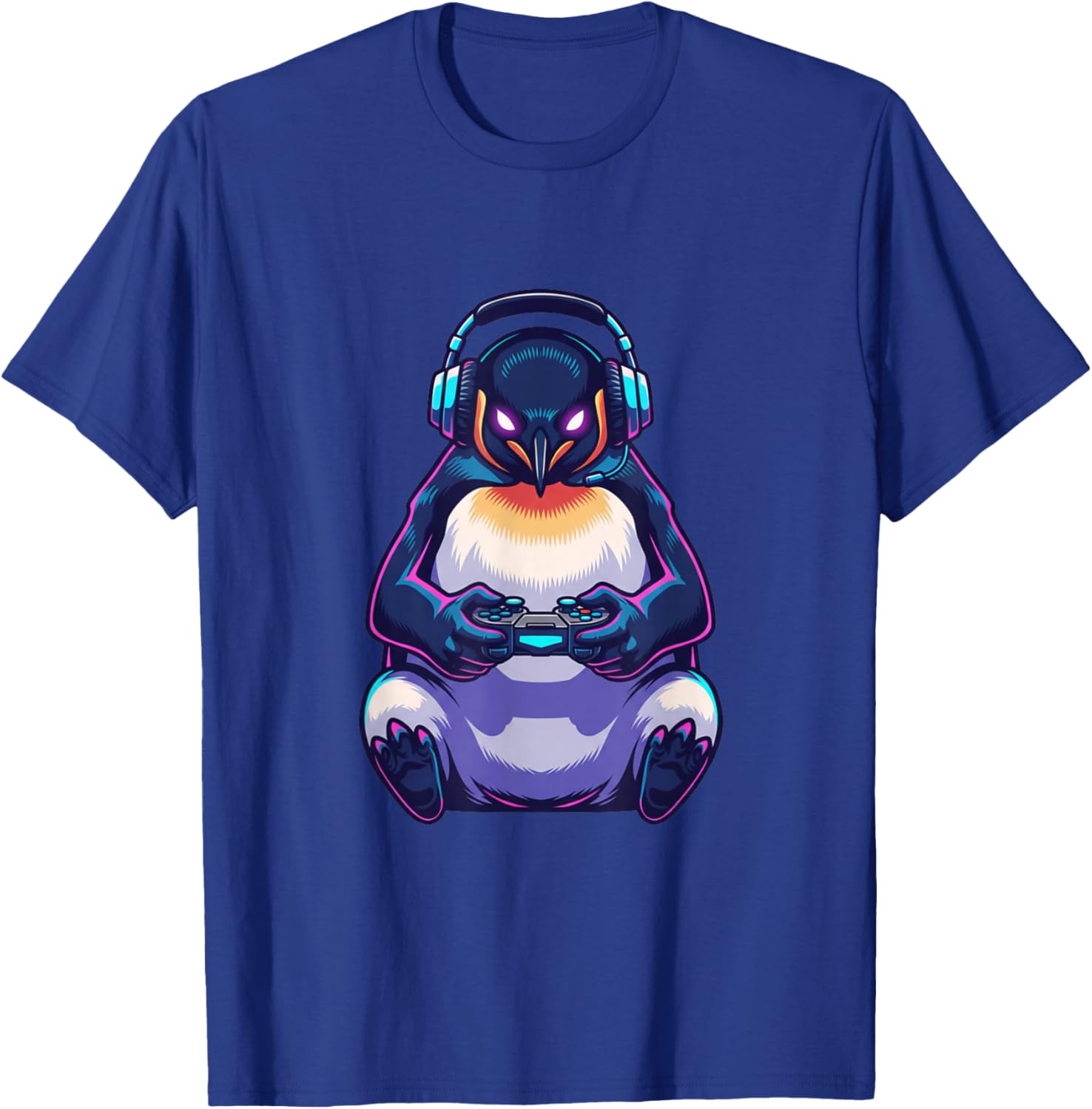 Penguin Funny Video Games Penguin T-Shirt - T-Shirt | Royal