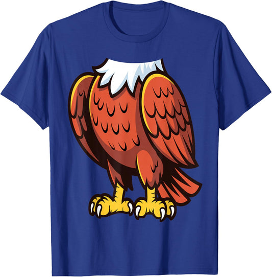 Eagle Shirt Adult Kids Men Women Body Bald Eagle Costume T-Shirt - T-Shirt | Royal