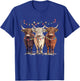 Western - Funny Christmas Cows - Country Christmas T-Shirt - T-Shirt | Royal