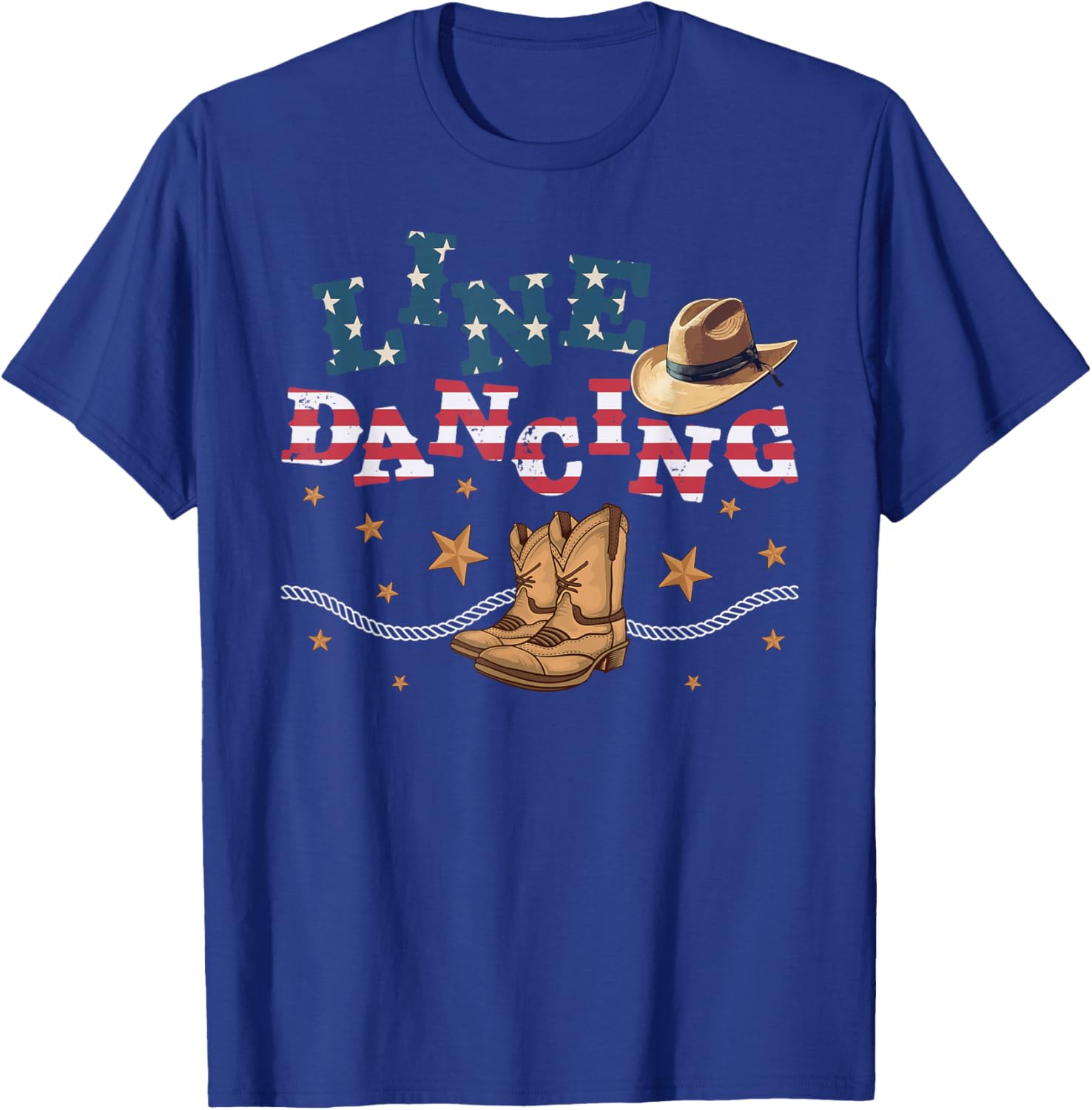 Line Dancing Line Dance Line Dancer T-Shirt - T-Shirt | Royal