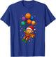 Funny Elf Astronaut with Planets Christmas Pjs for Spaceman T-Shirt - T-Shirt | Royal