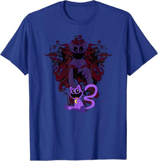 Poppy Playtime Catnap Shows His Bigger Bodie in The Shadows T-Shirt - T-Shirt | Royal