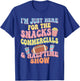 I'm Just Here for The Snacks Commercials Halftime Show T-Shirt - T-Shirt | Royal