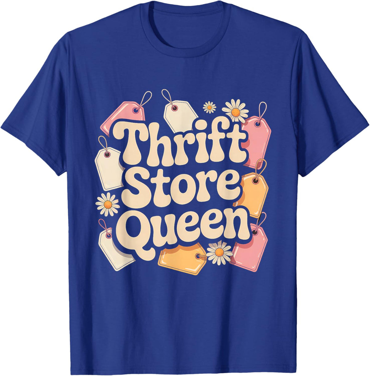 Thrift Store Queen Thrifting T-Shirt - T-Shirt | Royal