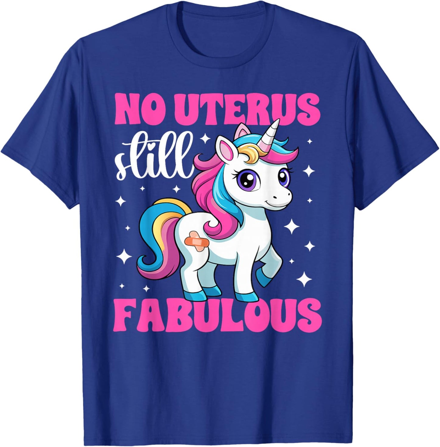 No Uterus Post Hysterectomy Recovery Uterus Removal T-Shirt - T-Shirt | Royal