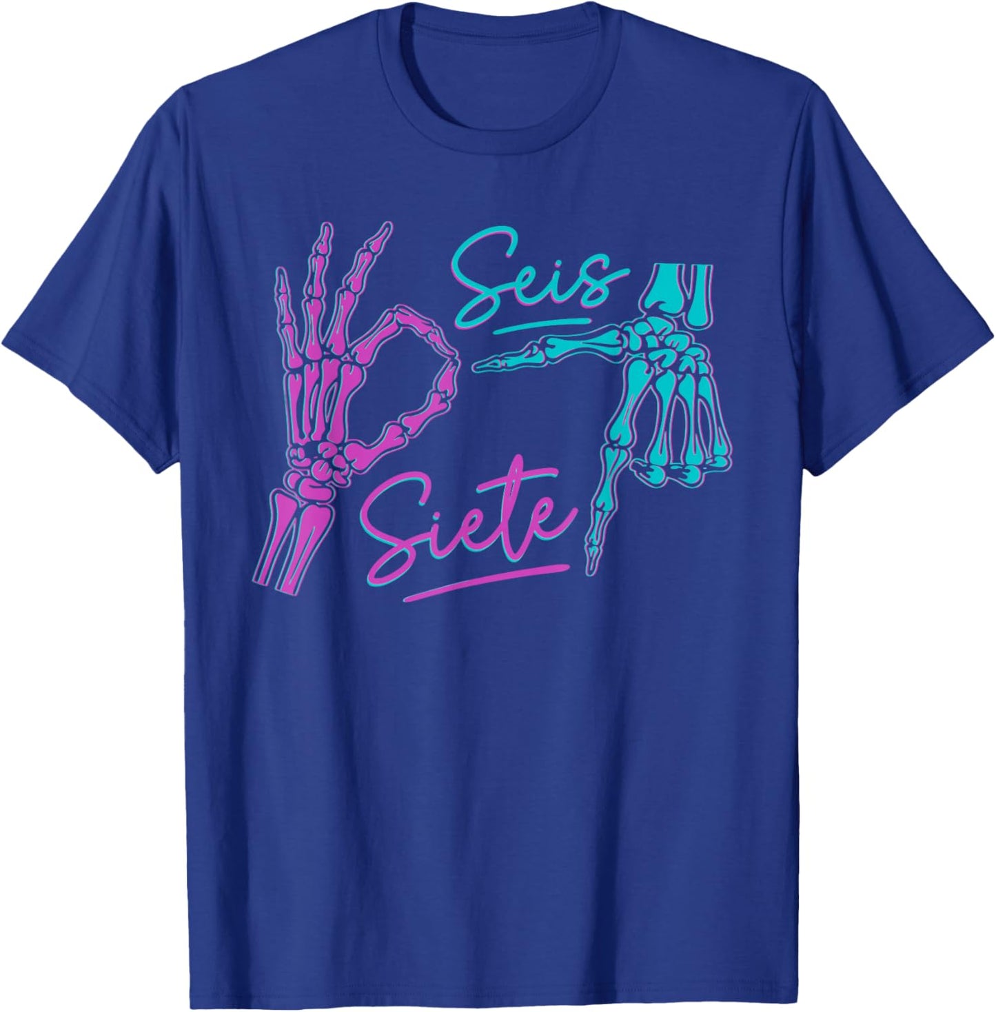 67 67 Six Seven Spanish T-Shirt - T-Shirt | Royal