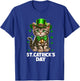 St Patricks Catricks Day Cats Saint Pattys Women Girls Kids T-Shirt - T-Shirt | Royal