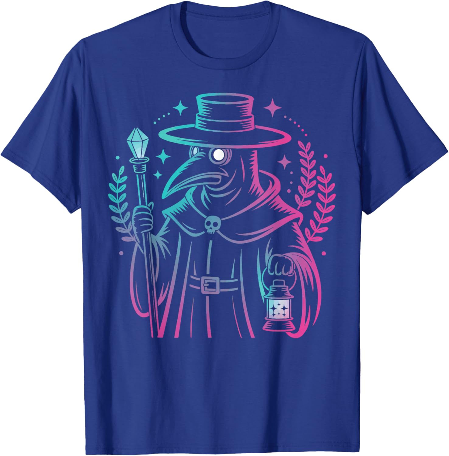 Plague Doctor Colorful Pastel Goth Aesthetic T-Shirt - T-Shirt | Royal