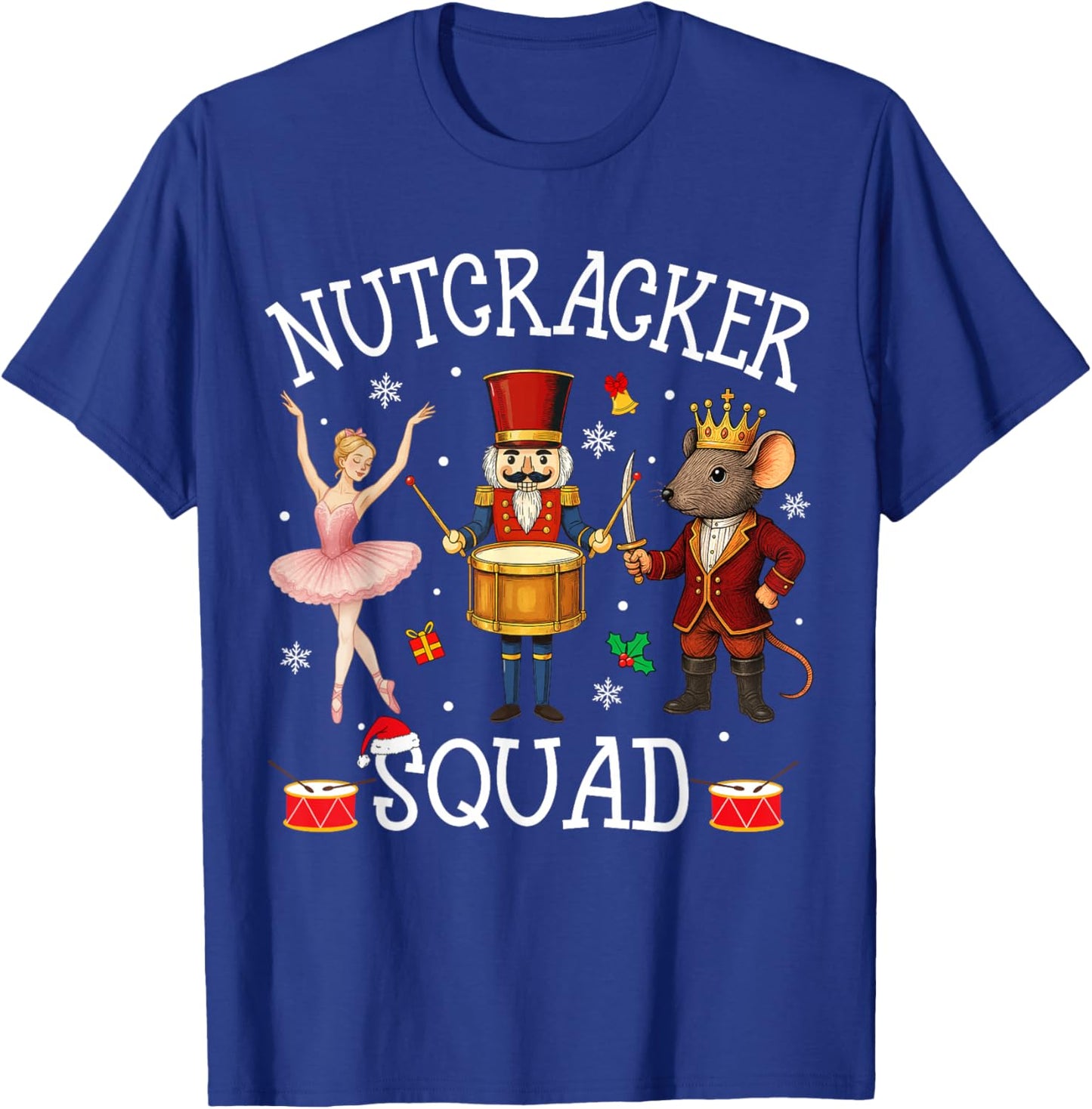 Christmas Nutcracker Squad Ballet Dance Women Kids Girls T-Shirt - T-Shirt | Royal