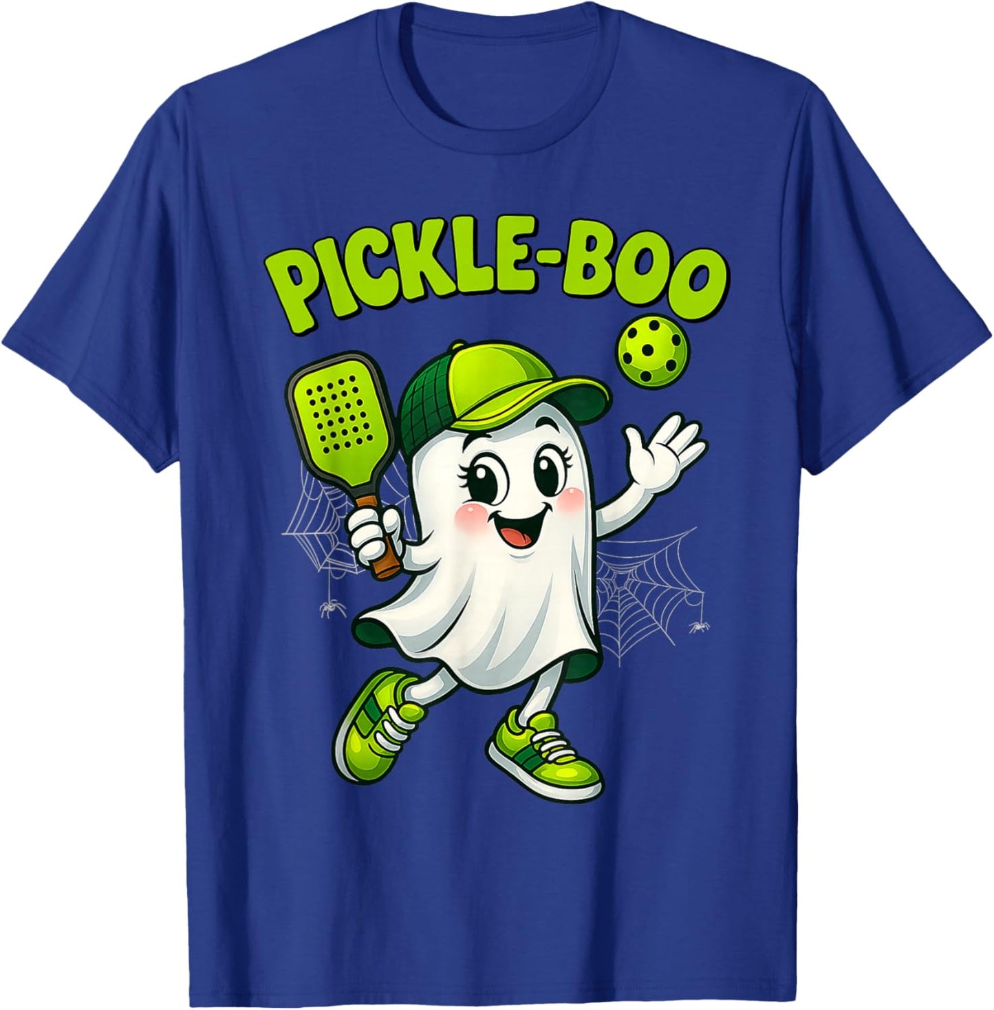 Pickleball Ghosts Halloween Costume Men Women T-Shirt - T-Shirt | Royal