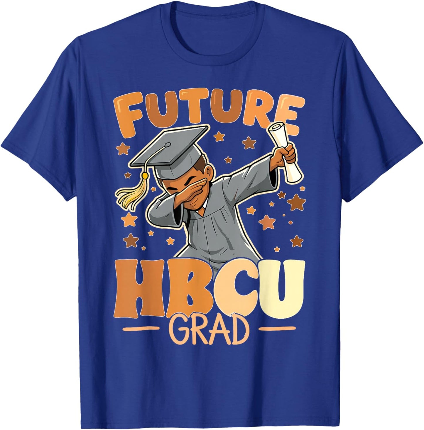 Future HBCU Grad Dabbing Boys College Graduation HBCU T-Shirt - T-Shirt | Royal