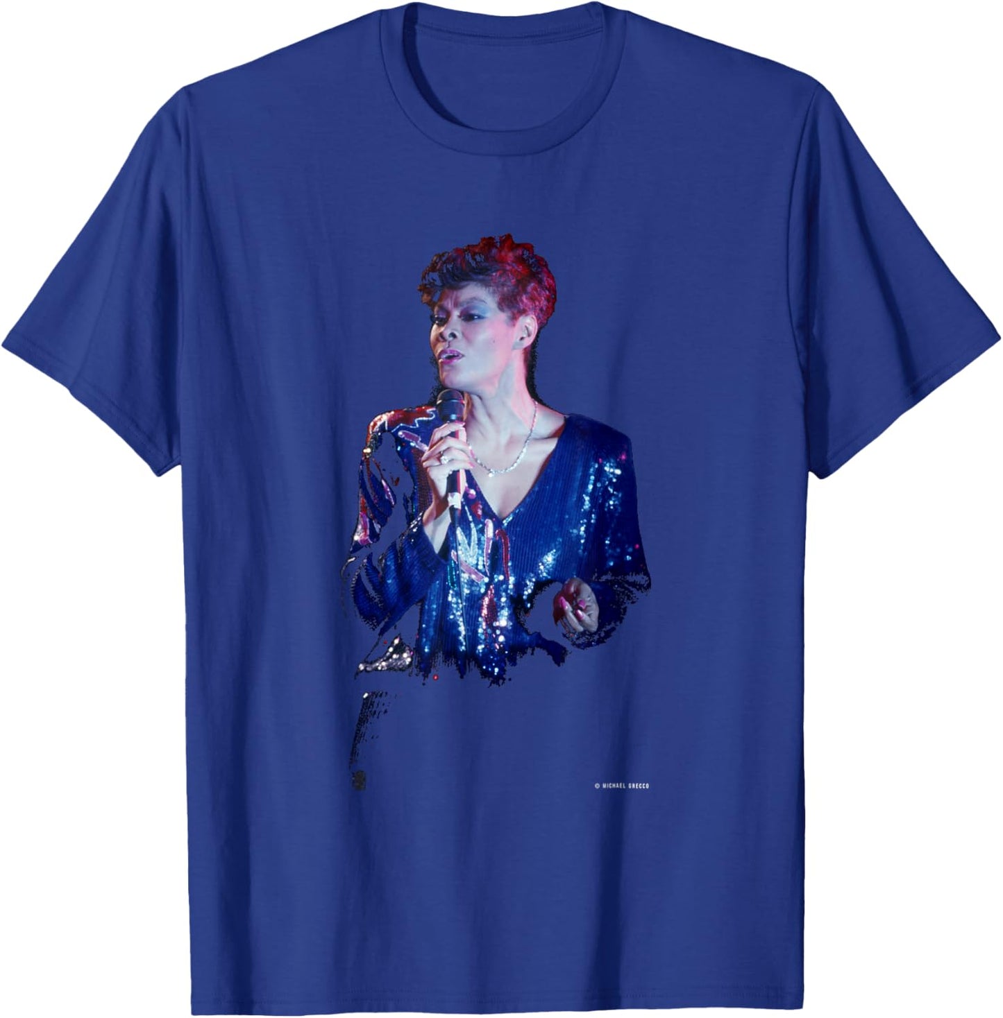 Walk On by Singer Dionne Warwick by Michael Grecco T-Shirt - T-Shirt | Royal