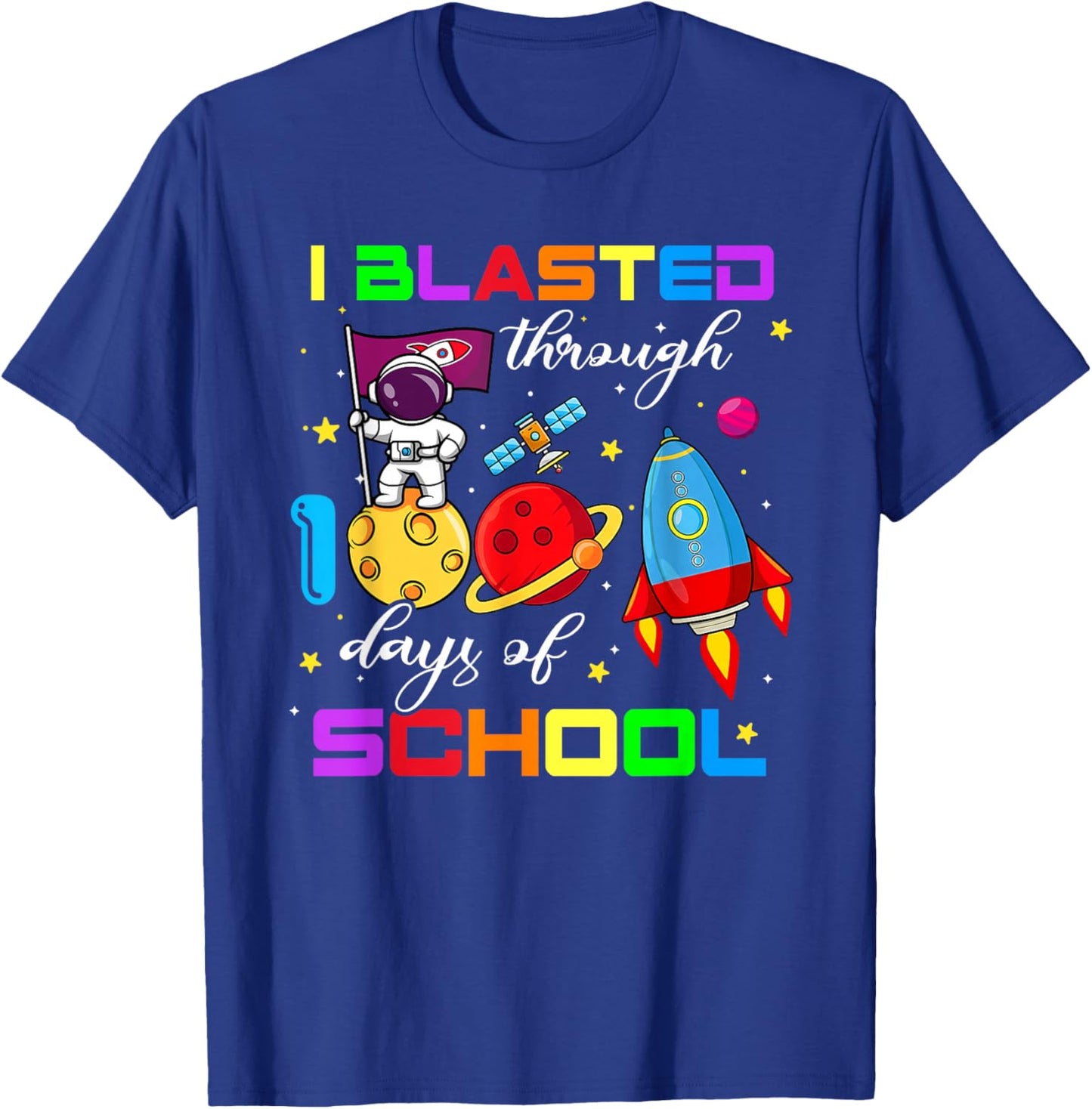 100th Day Teacher Kids T-Shirt - T-Shirt | Royal