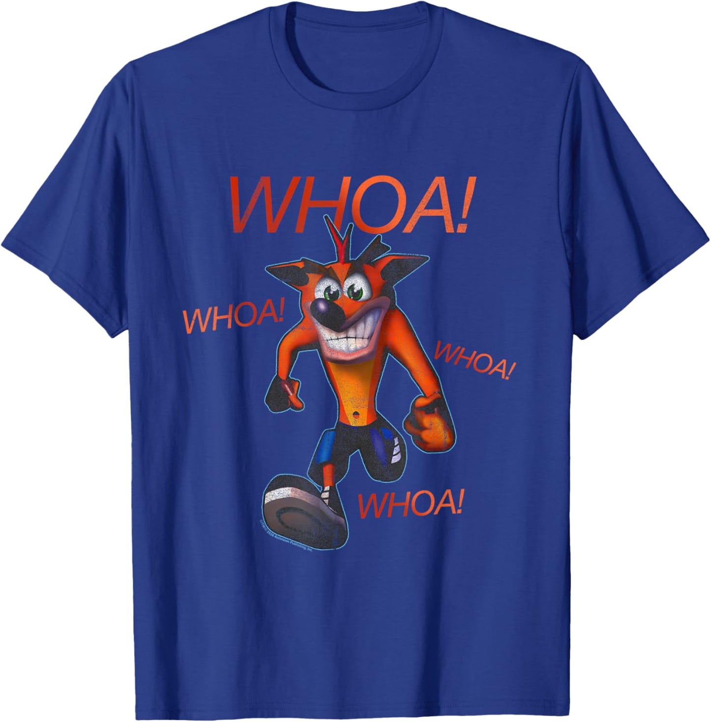 Crash Bandicoot Whoa Whoa Whoa Portrait Funny Video Game T-Shirt - T-Shirt | Royal