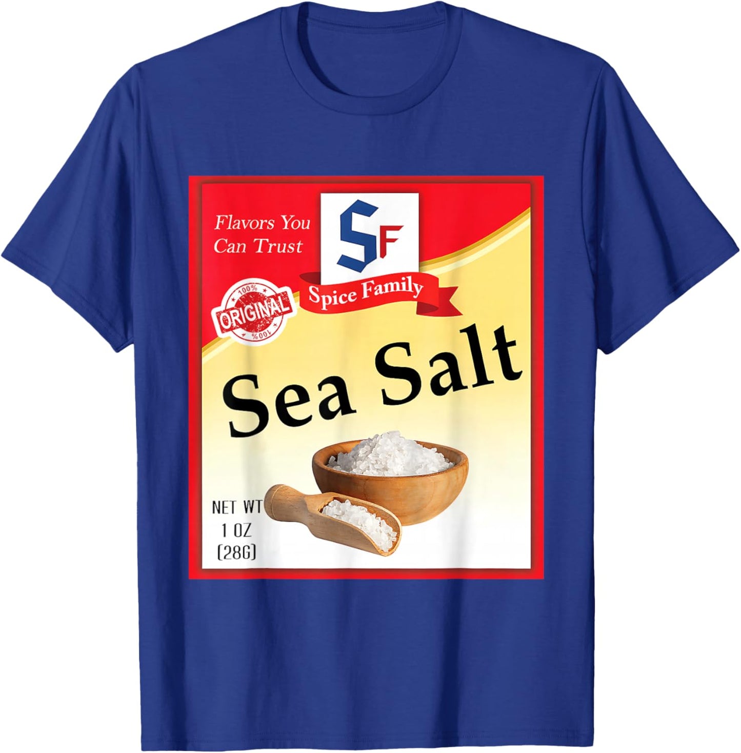 Sea Salt Condiment Costume Holiday Spice Family Men Women T-Shirt - T-Shirt | Royal
